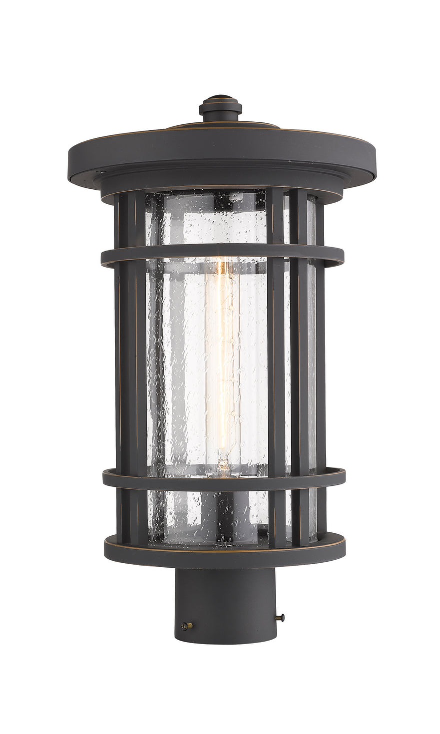 Z-Lite - 570PHB-ORB - One Light Outdoor Post Mount Fixture - Jordan - Oil Rubbed Bronze