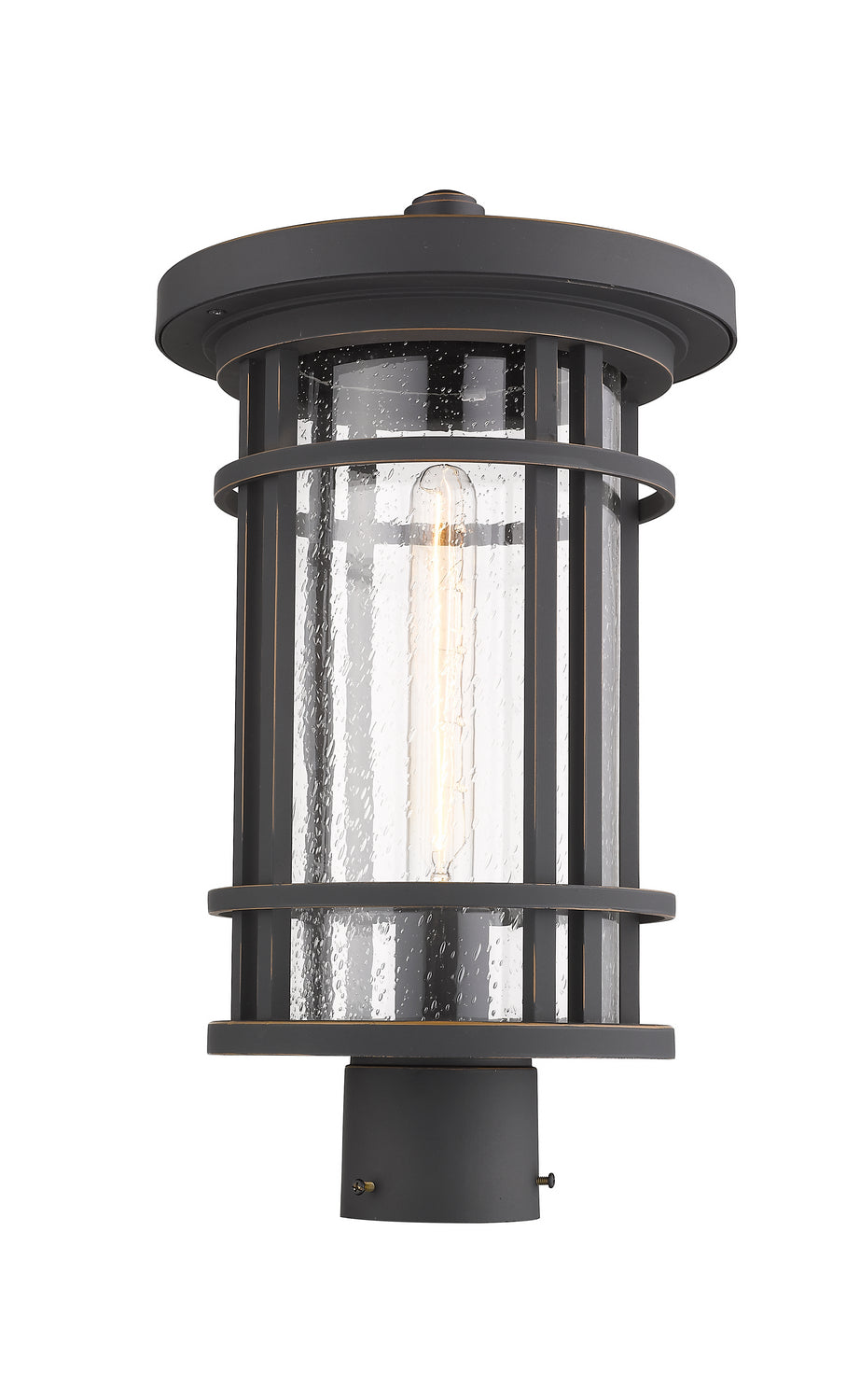 Z-Lite - 570PHB-ORB - One Light Outdoor Post Mount Fixture - Jordan - Oil Rubbed Bronze