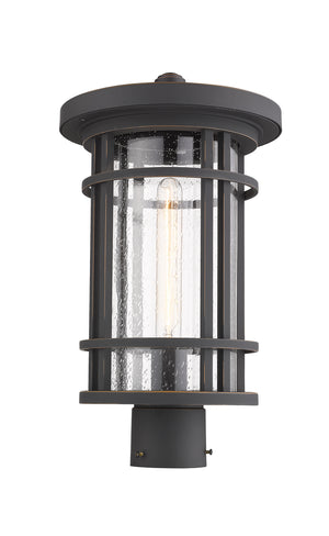 Z-Lite - 570PHB-ORB - One Light Outdoor Post Mount Fixture - Jordan - Oil Rubbed Bronze