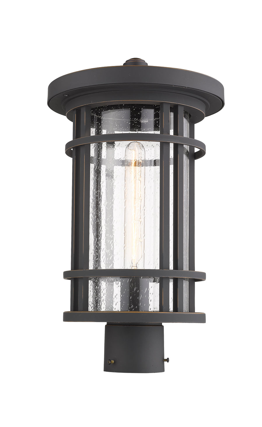 Z-Lite - 570PHB-ORB - One Light Outdoor Post Mount Fixture - Jordan - Oil Rubbed Bronze
