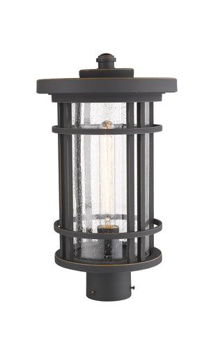 Z-Lite - 570PHB-ORB - One Light Outdoor Post Mount Fixture - Jordan - Oil Rubbed Bronze