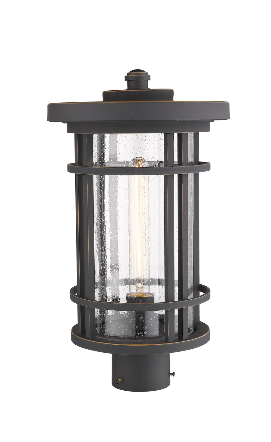 Z-Lite - 570PHB-ORB - One Light Outdoor Post Mount Fixture - Jordan - Oil Rubbed Bronze
