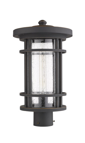 Z-Lite - 570PHB-ORB - One Light Outdoor Post Mount Fixture - Jordan - Oil Rubbed Bronze