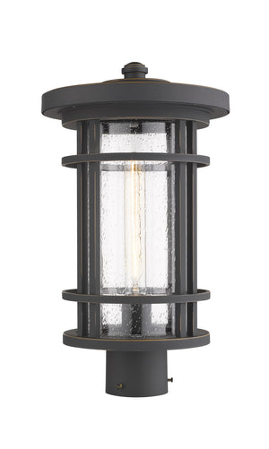 Z-Lite - 570PHB-ORB - One Light Outdoor Post Mount Fixture - Jordan - Oil Rubbed Bronze