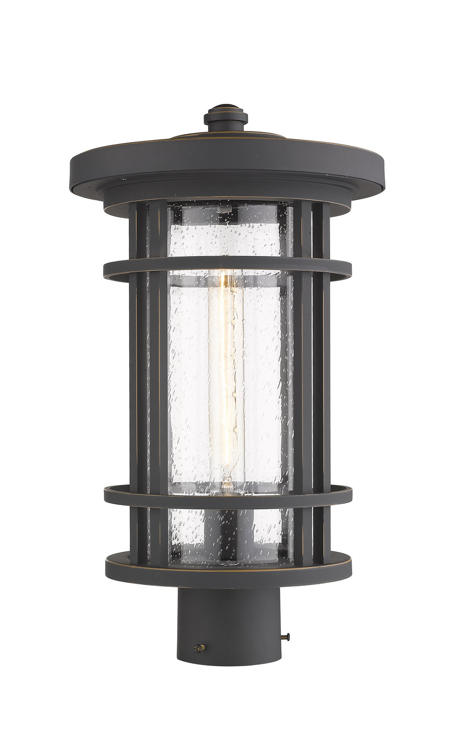Z-Lite - 570PHB-ORB - One Light Outdoor Post Mount Fixture - Jordan - Oil Rubbed Bronze