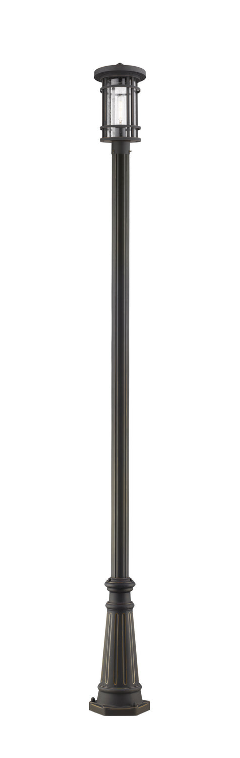 Z-Lite - 570PHM-519P-ORB - One Light Outdoor Post Mounted Fixture - Jordan - Oil Rubbed Bronze