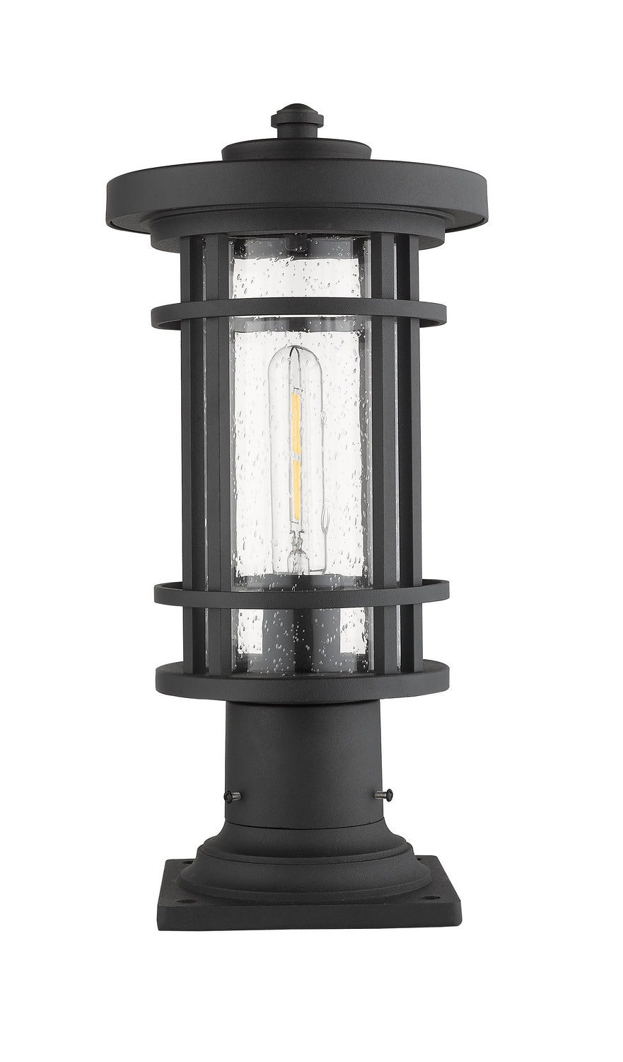 Z-Lite - 570PHM-533PM-BK - One Light Outdoor Pier Mount - Jordan - Black