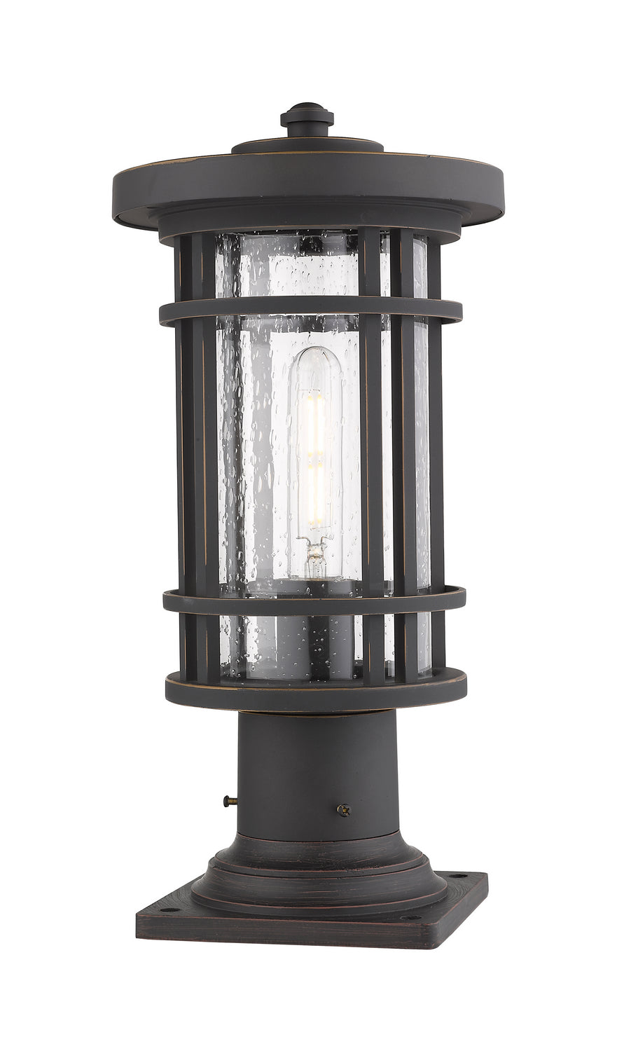 Z-Lite - 570PHM-533PM-ORB - One Light Outdoor Pier Mount - Jordan - Oil Rubbed Bronze