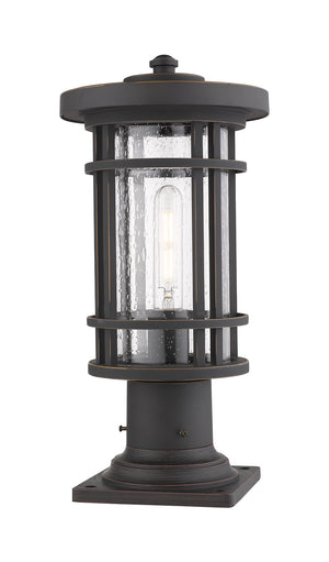 Z-Lite - 570PHM-533PM-ORB - One Light Outdoor Pier Mounted Fixture - Jordan - Oil Rubbed Bronze