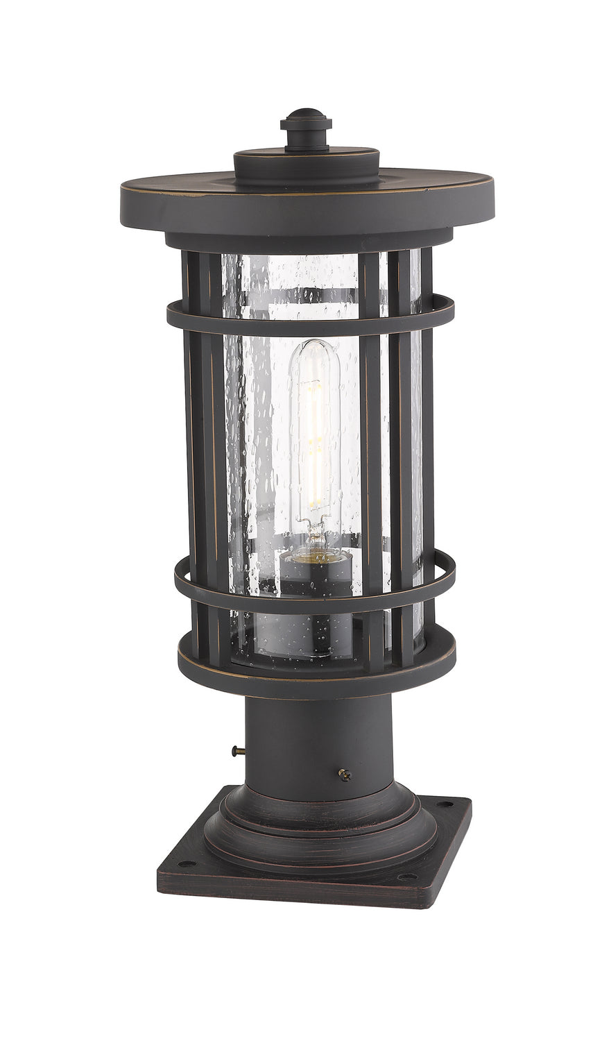 Z-Lite - 570PHM-533PM-ORB - One Light Outdoor Pier Mounted Fixture - Jordan - Oil Rubbed Bronze