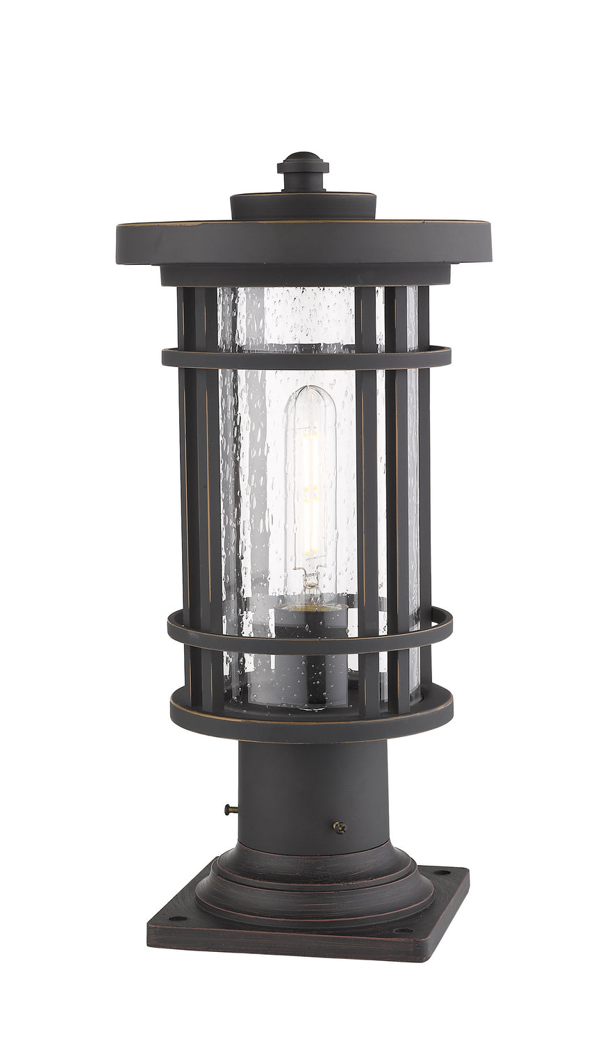 Z-Lite - 570PHM-533PM-ORB - One Light Outdoor Pier Mount - Jordan - Oil Rubbed Bronze