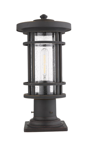 Z-Lite - 570PHM-533PM-ORB - One Light Outdoor Pier Mounted Fixture - Jordan - Oil Rubbed Bronze