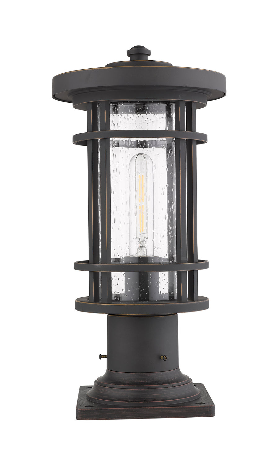 Z-Lite - 570PHM-533PM-ORB - One Light Outdoor Pier Mounted Fixture - Jordan - Oil Rubbed Bronze