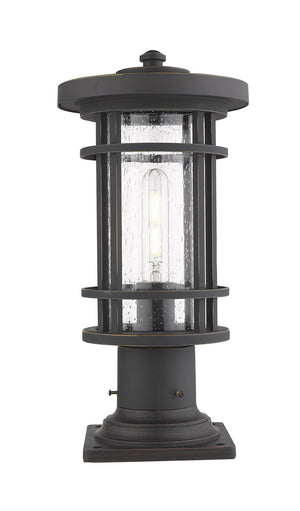 Z-Lite - 570PHM-533PM-ORB - One Light Outdoor Pier Mount - Jordan - Oil Rubbed Bronze