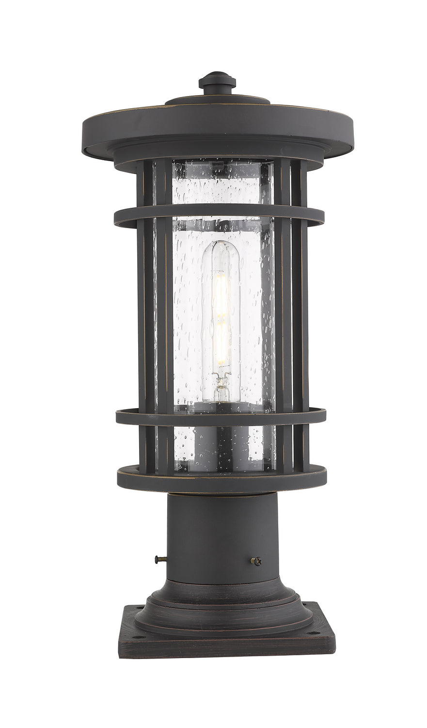 Z-Lite - 570PHM-533PM-ORB - One Light Outdoor Pier Mounted Fixture - Jordan - Oil Rubbed Bronze