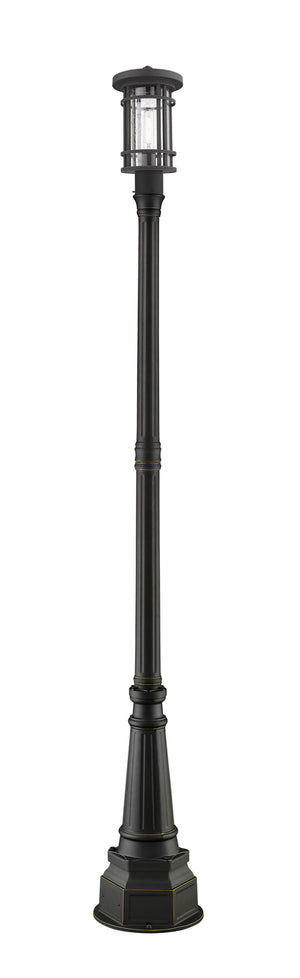 Z-Lite - 570PHM-564P-ORB - One Light Outdoor Post Mounted Fixture - Jordan - Oil Rubbed Bronze