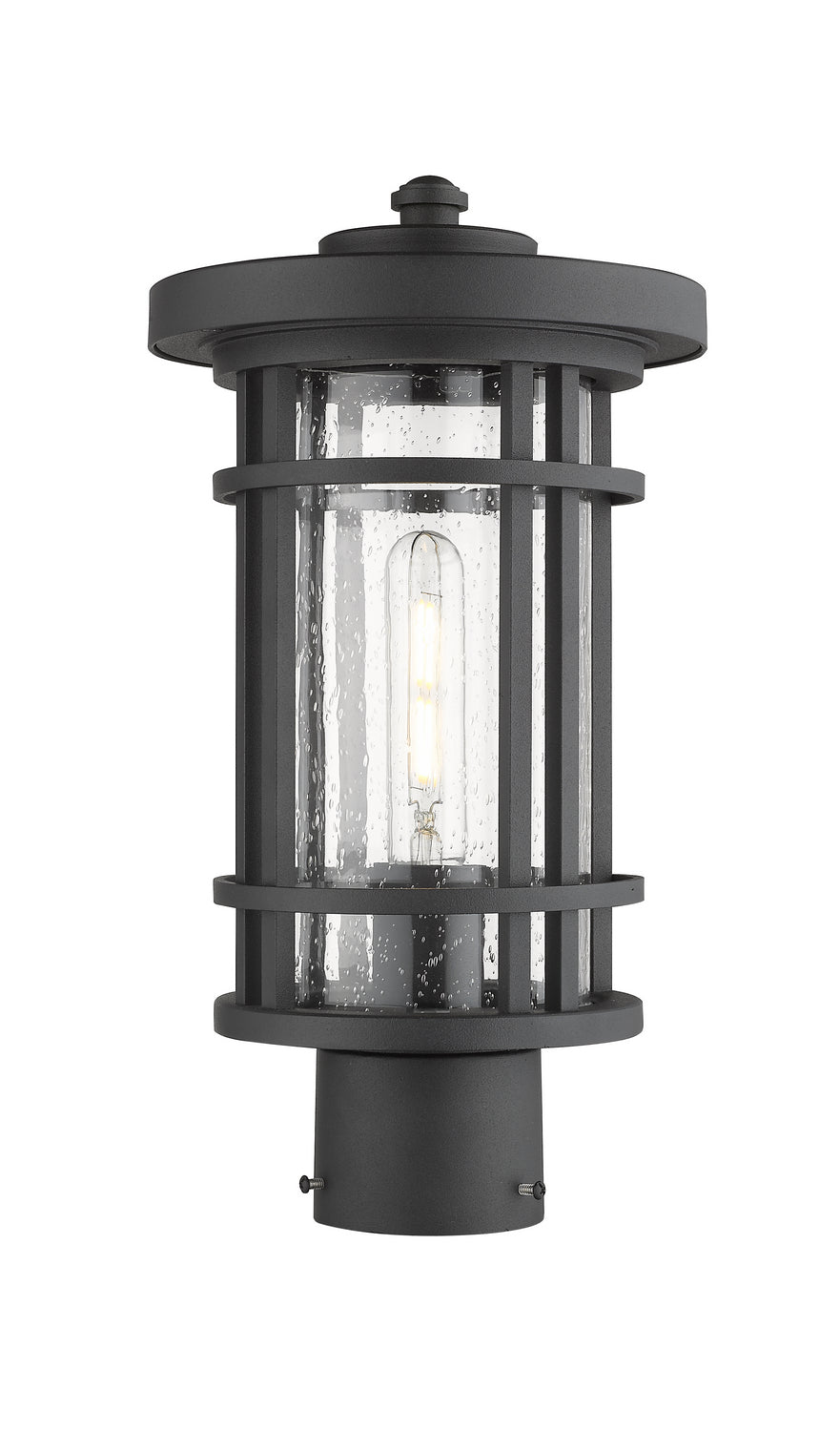 Z-Lite - 570PHM-BK - One Light Outdoor Post Mount Fixture - Jordan - Black
