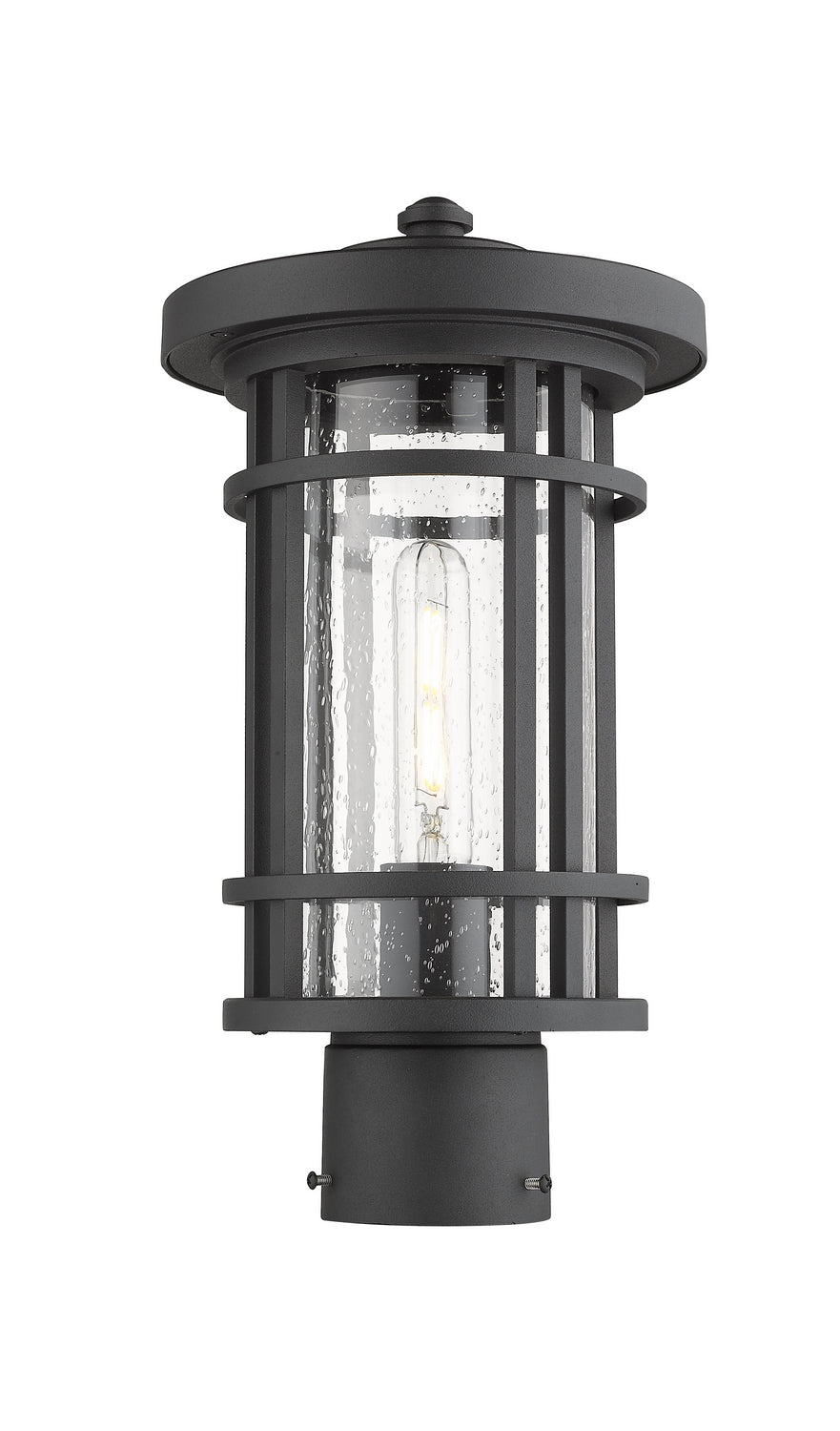 Z-Lite - 570PHM-BK - One Light Outdoor Post Mount Fixture - Jordan - Black