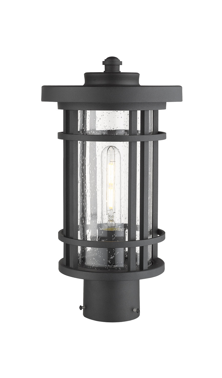 Z-Lite - 570PHM-BK - One Light Outdoor Post Mount Fixture - Jordan - Black