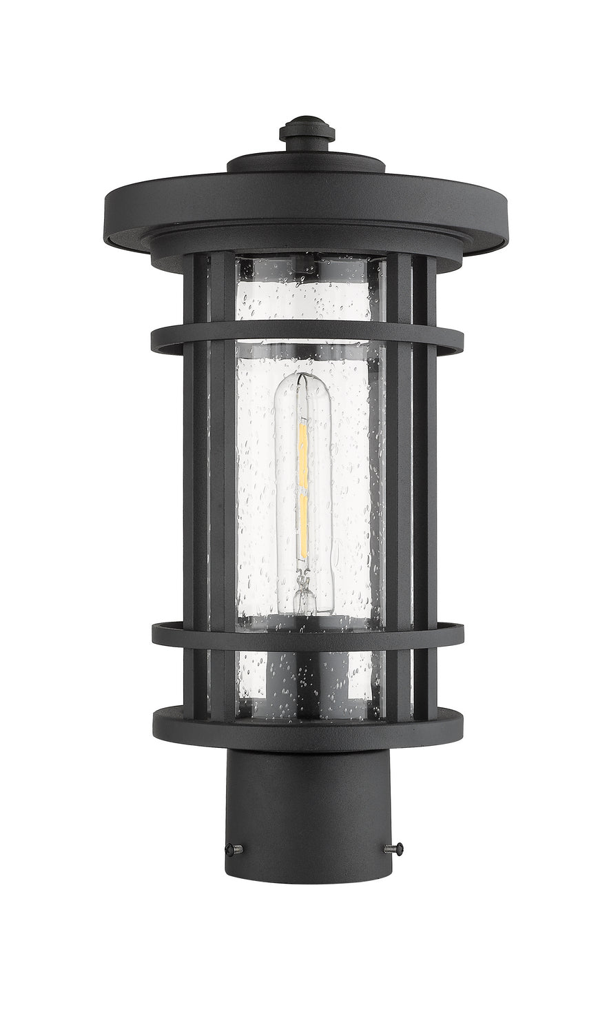 Z-Lite - 570PHM-BK - One Light Outdoor Post Mount - Jordan - Black