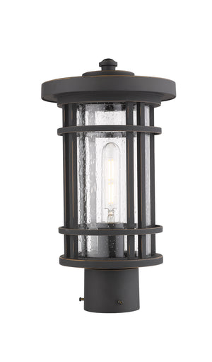 Z-Lite - 570PHM-ORB - One Light Outdoor Post Mount Fixture - Jordan - Oil Rubbed Bronze