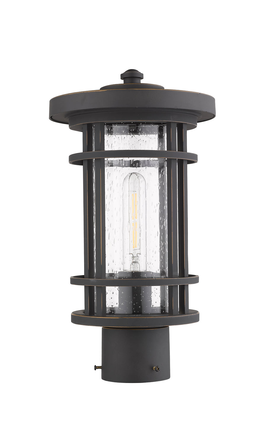 Z-Lite - 570PHM-ORB - One Light Outdoor Post Mount - Jordan - Oil Rubbed Bronze