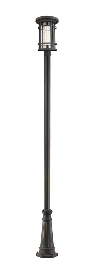 Z-Lite - 570PHXL-519P-ORB - One Light Outdoor Post Mounted Fixture - Jordan - Oil Rubbed Bronze