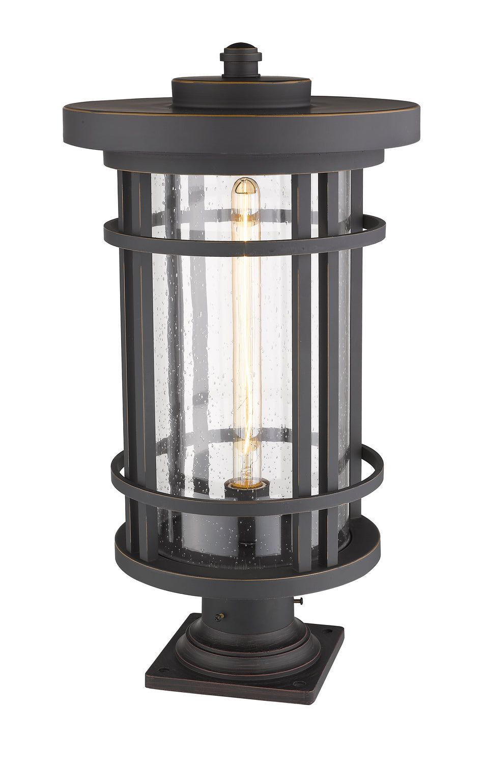 Z-Lite - 570PHXL-533PM-ORB - One Light Outdoor Pier Mount - Jordan - Oil Rubbed Bronze