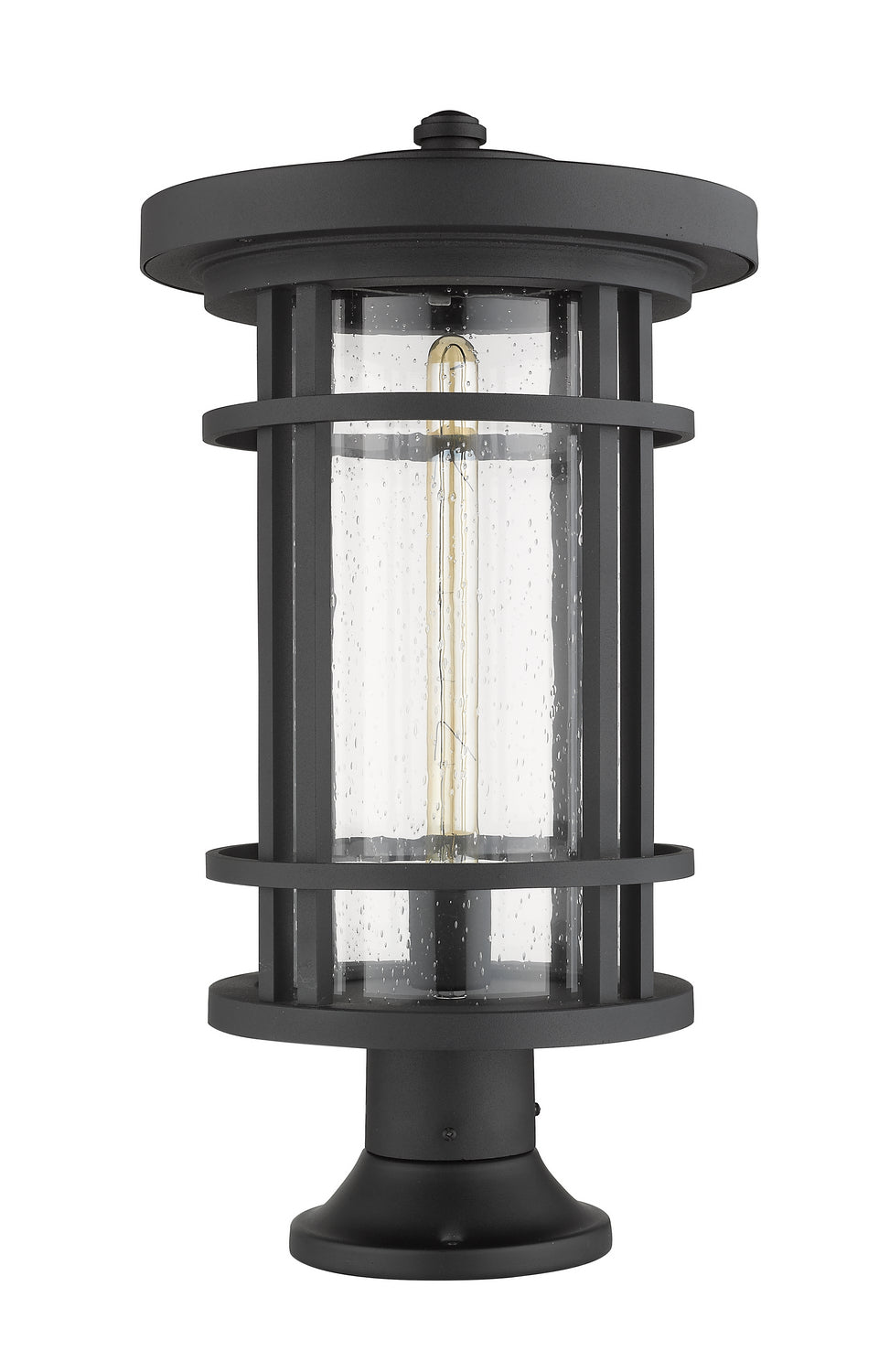 Z-Lite - 570PHXL-553PM-BK - One Light Outdoor Pier Mounted Fixture - Jordan - Black