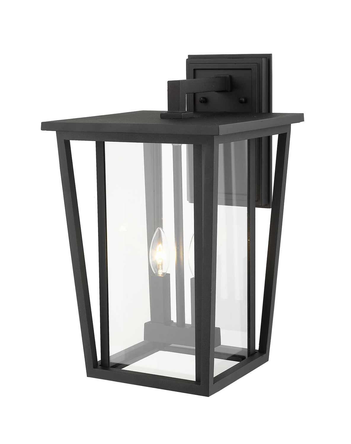Z-Lite - 571B-BK - Two Light Outdoor Wall Sconce - Seoul - Black