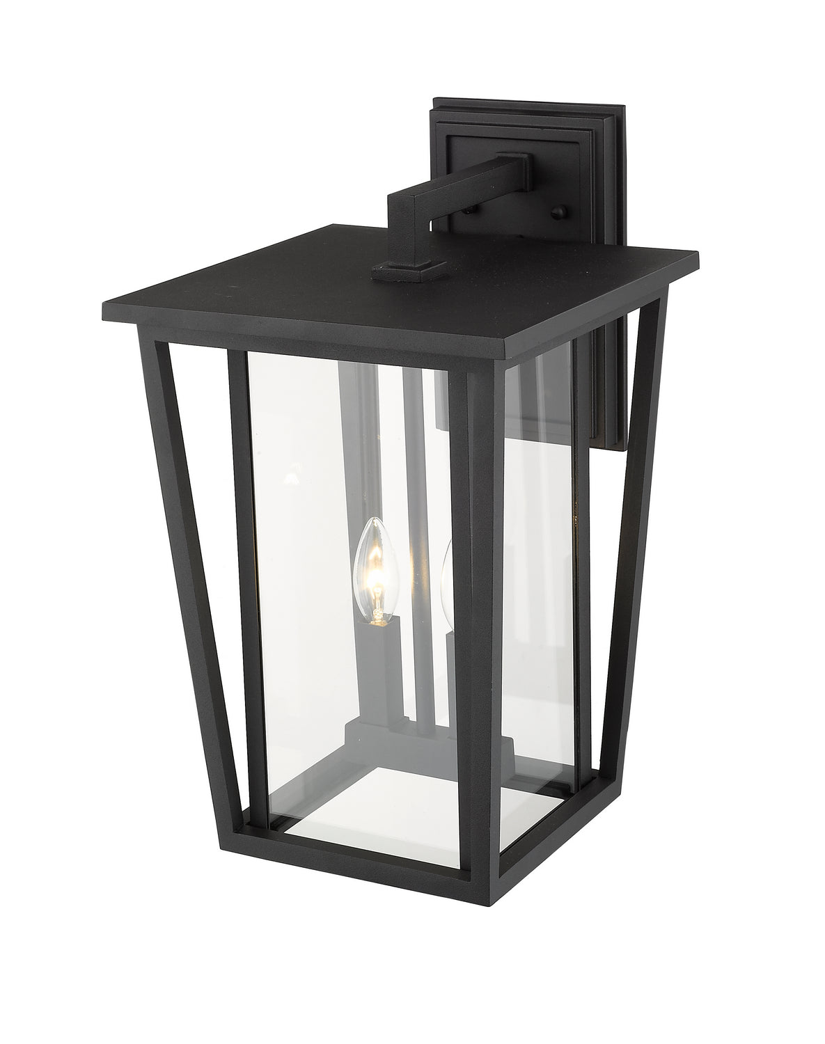 Z-Lite - 571B-BK - Two Light Outdoor Wall Mount - Seoul - Black