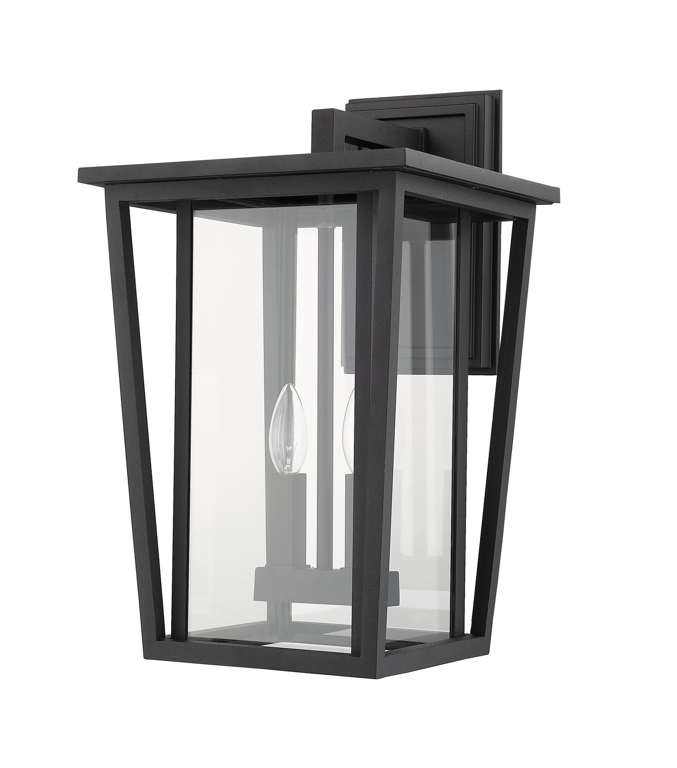 Z-Lite - 571B-BK - Two Light Outdoor Wall Sconce - Seoul - Black