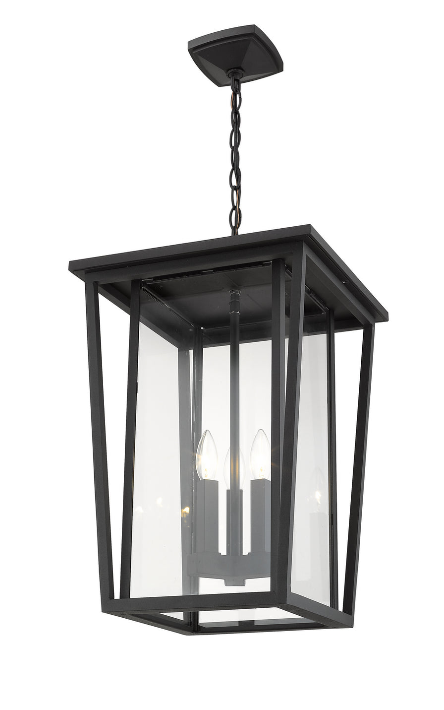 Z-Lite - 571CHXL-BK - Three Light Outdoor Chain Mount Ceiling Fixture - Seoul - Black