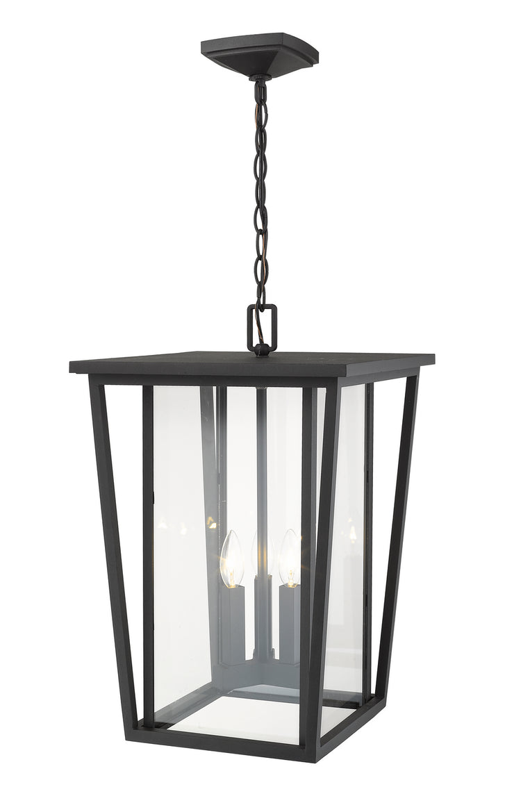 Z-Lite - 571CHXL-BK - Three Light Outdoor Chain Mount Ceiling Fixture - Seoul - Black