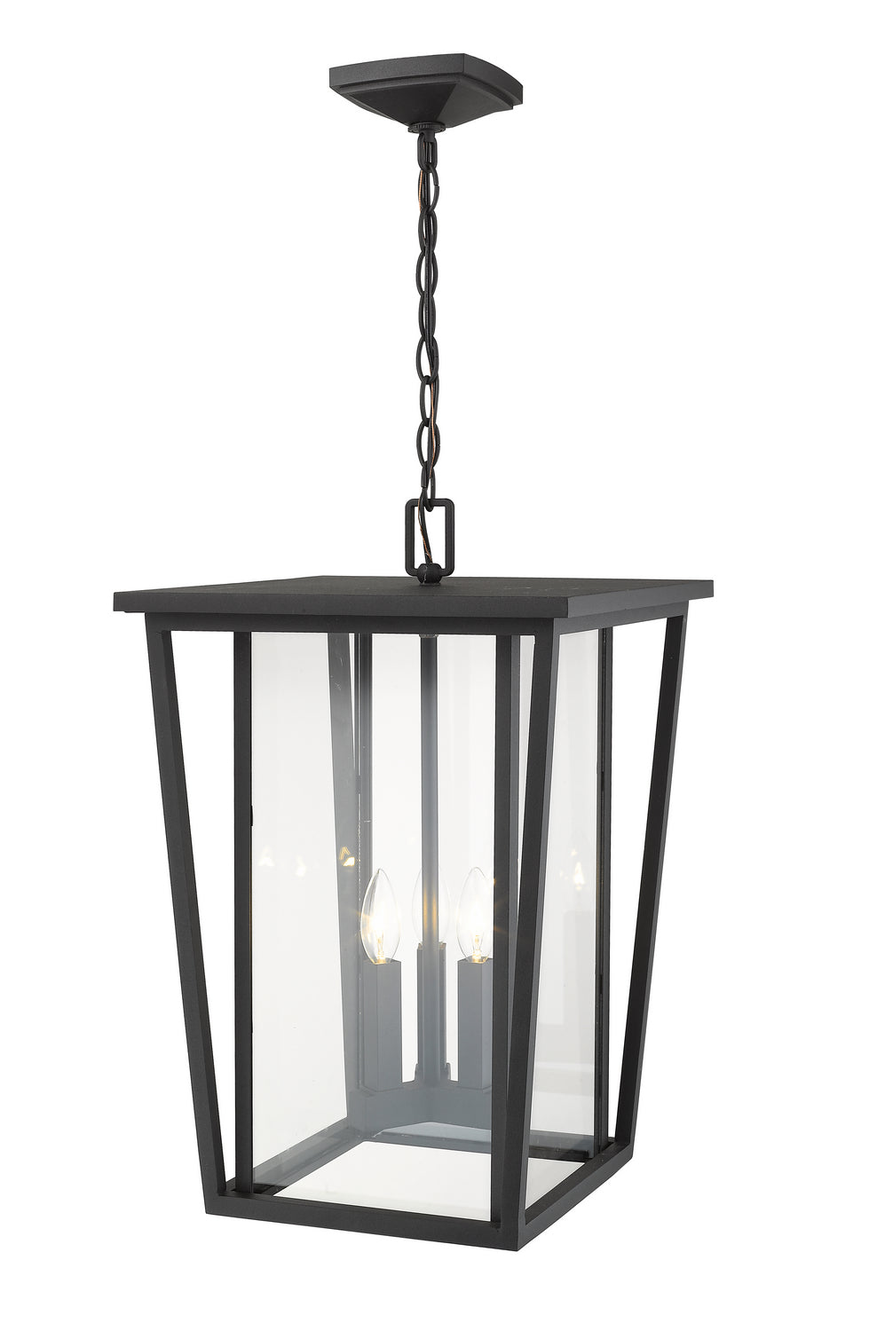 Z-Lite - 571CHXL-BK - Three Light Outdoor Chain Mount Ceiling Fixture - Seoul - Black