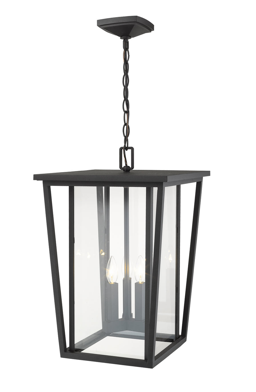 Z-Lite - 571CHXL-BK - Three Light Outdoor Chain Mount Ceiling Fixture - Seoul - Black