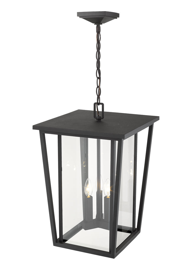 Z-Lite - 571CHXL-BK - Three Light Outdoor Chain Mount Ceiling Fixture - Seoul - Black