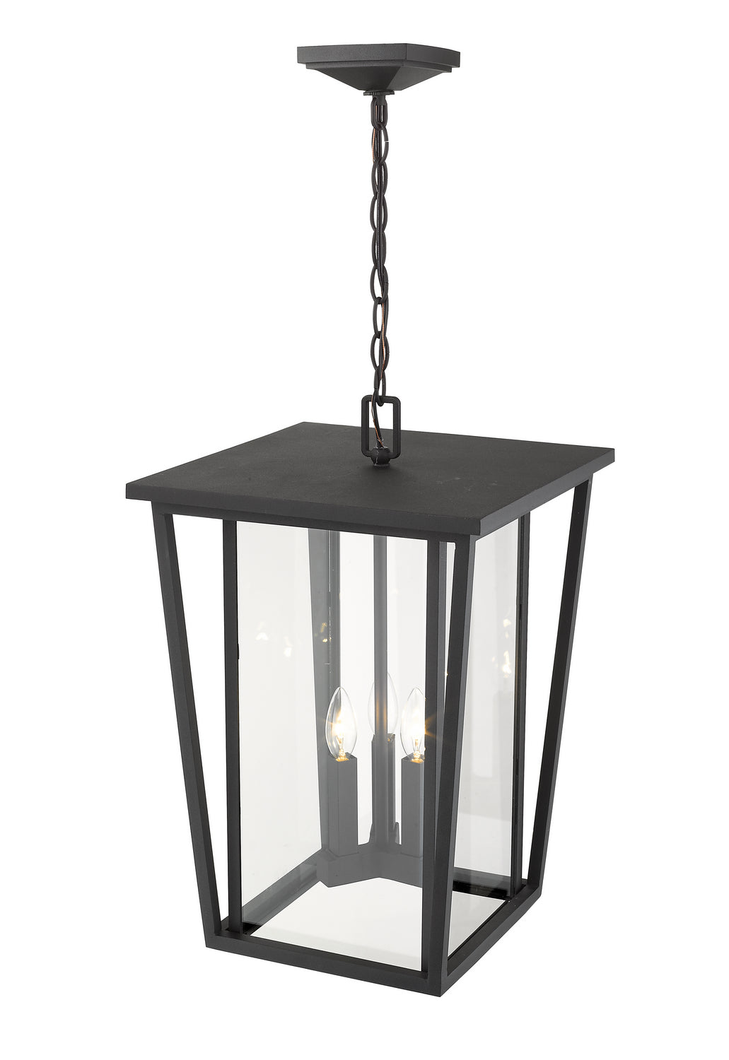 Z-Lite - 571CHXL-BK - Three Light Outdoor Chain Mount Ceiling Fixture - Seoul - Black