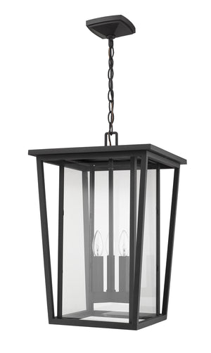 Z-Lite - 571CHXL-BK - Three Light Outdoor Chain Mount Ceiling Fixture - Seoul - Black