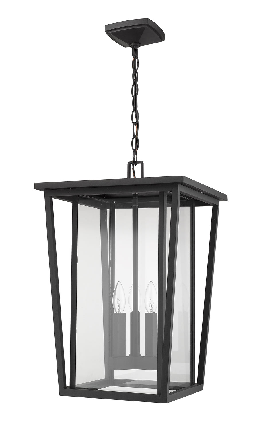 Z-Lite - 571CHXL-BK - Three Light Outdoor Chain Mount Ceiling Fixture - Seoul - Black