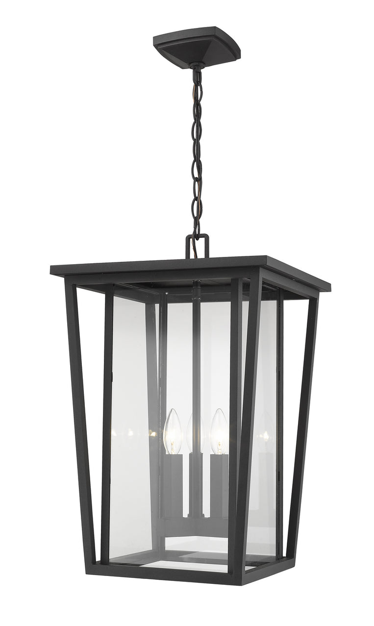 Z-Lite - 571CHXL-BK - Three Light Outdoor Chain Mount Ceiling Fixture - Seoul - Black