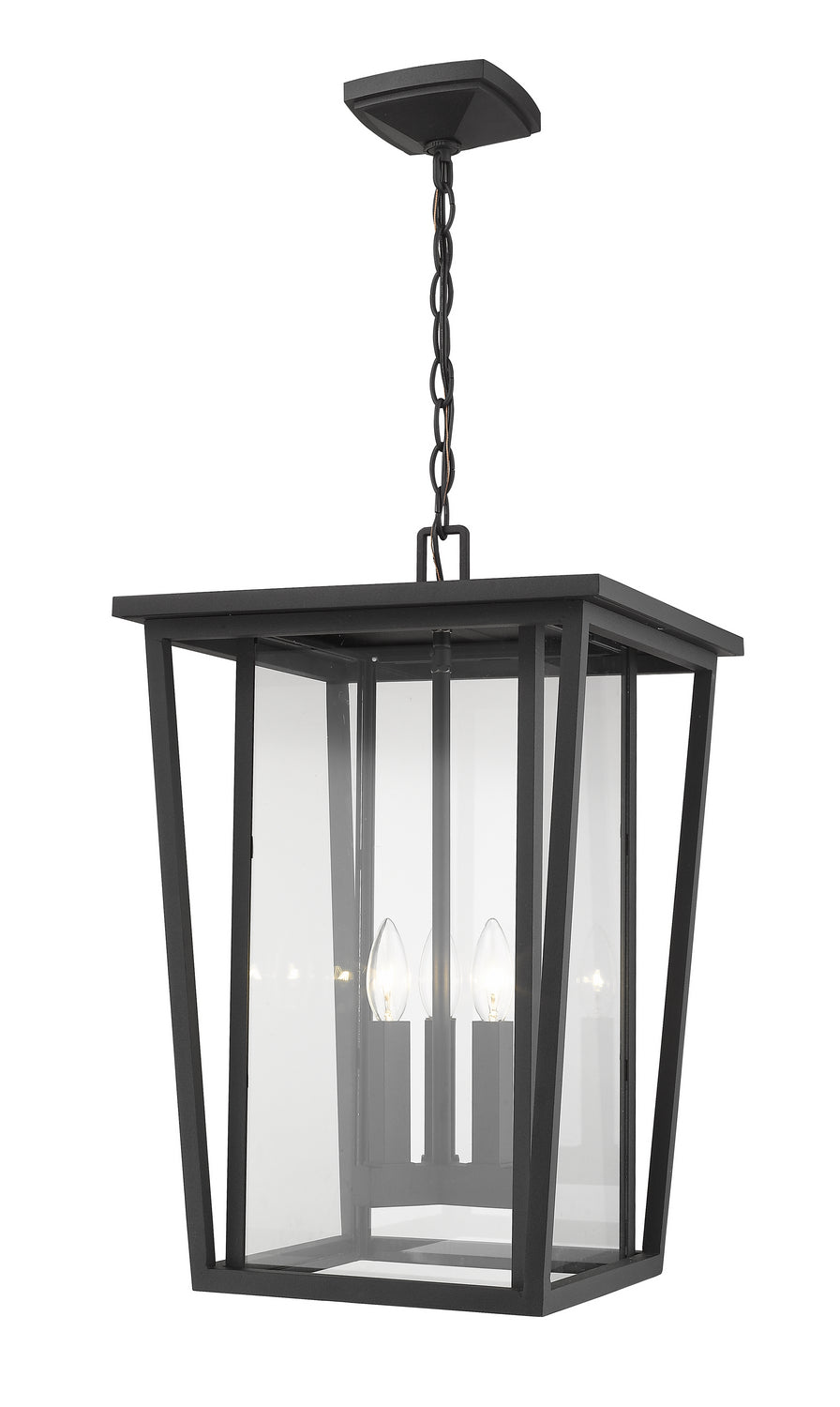 Z-Lite - 571CHXL-BK - Three Light Outdoor Chain Mount Ceiling Fixture - Seoul - Black