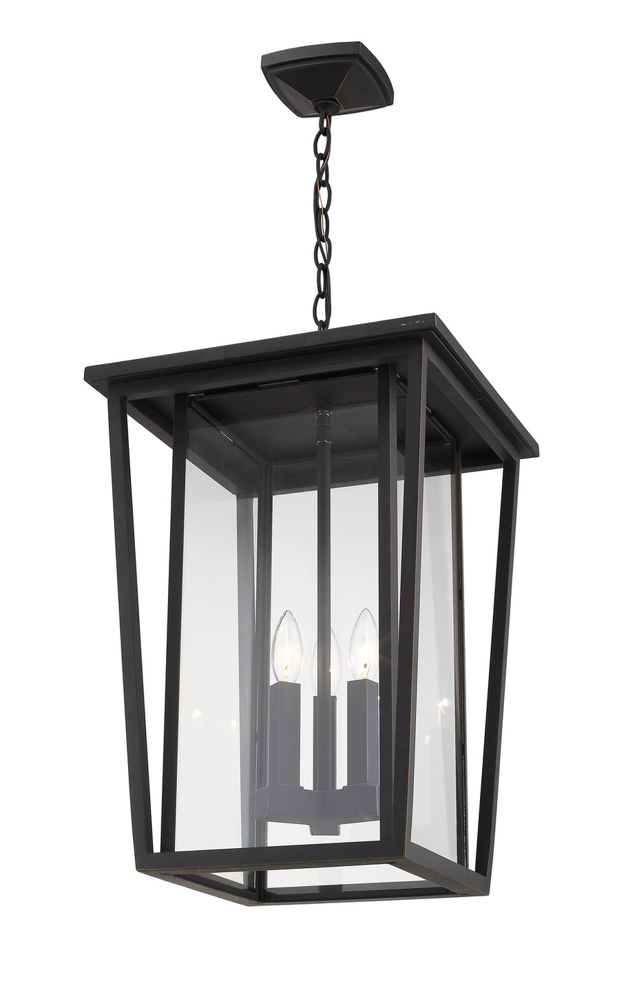 Z-Lite - 571CHXL-ORB - Three Light Outdoor Chain Mount Ceiling Fixture - Seoul - Oil Rubbed Bronze