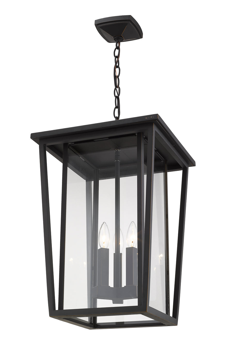 Z-Lite - 571CHXL-ORB - Three Light Outdoor Chain Mount Ceiling Fixture - Seoul - Oil Rubbed Bronze
