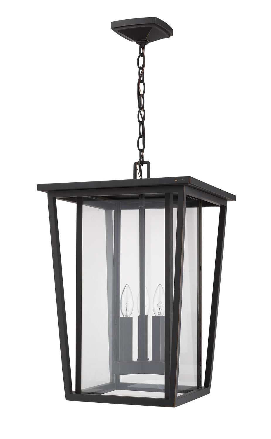 Z-Lite - 571CHXL-ORB - Three Light Outdoor Chain Mount Ceiling Fixture - Seoul - Oil Rubbed Bronze