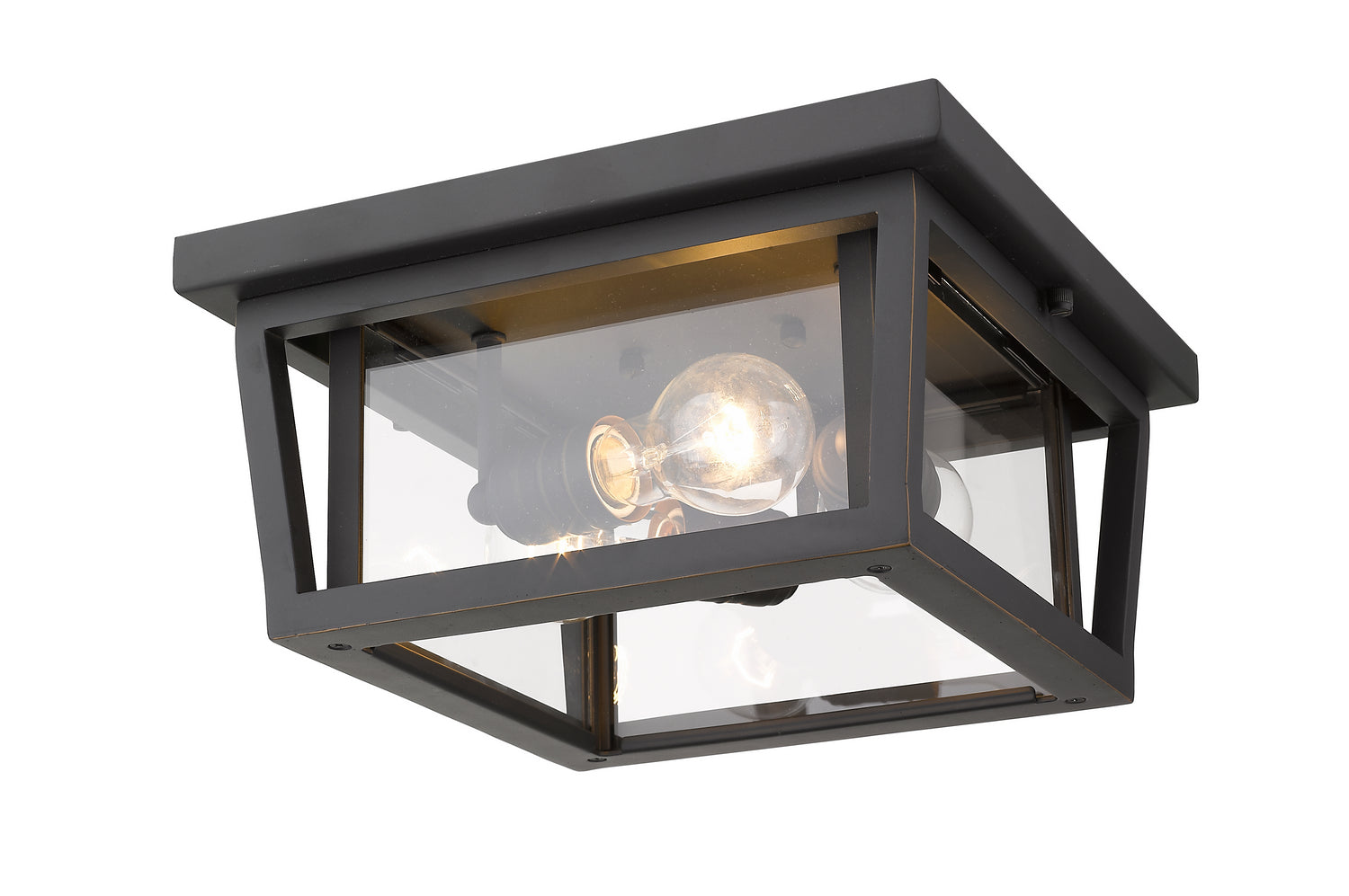 Z-Lite - 571F-ORB - Three Light Outdoor Flush Mount - Seoul - Oil Rubbed Bronze