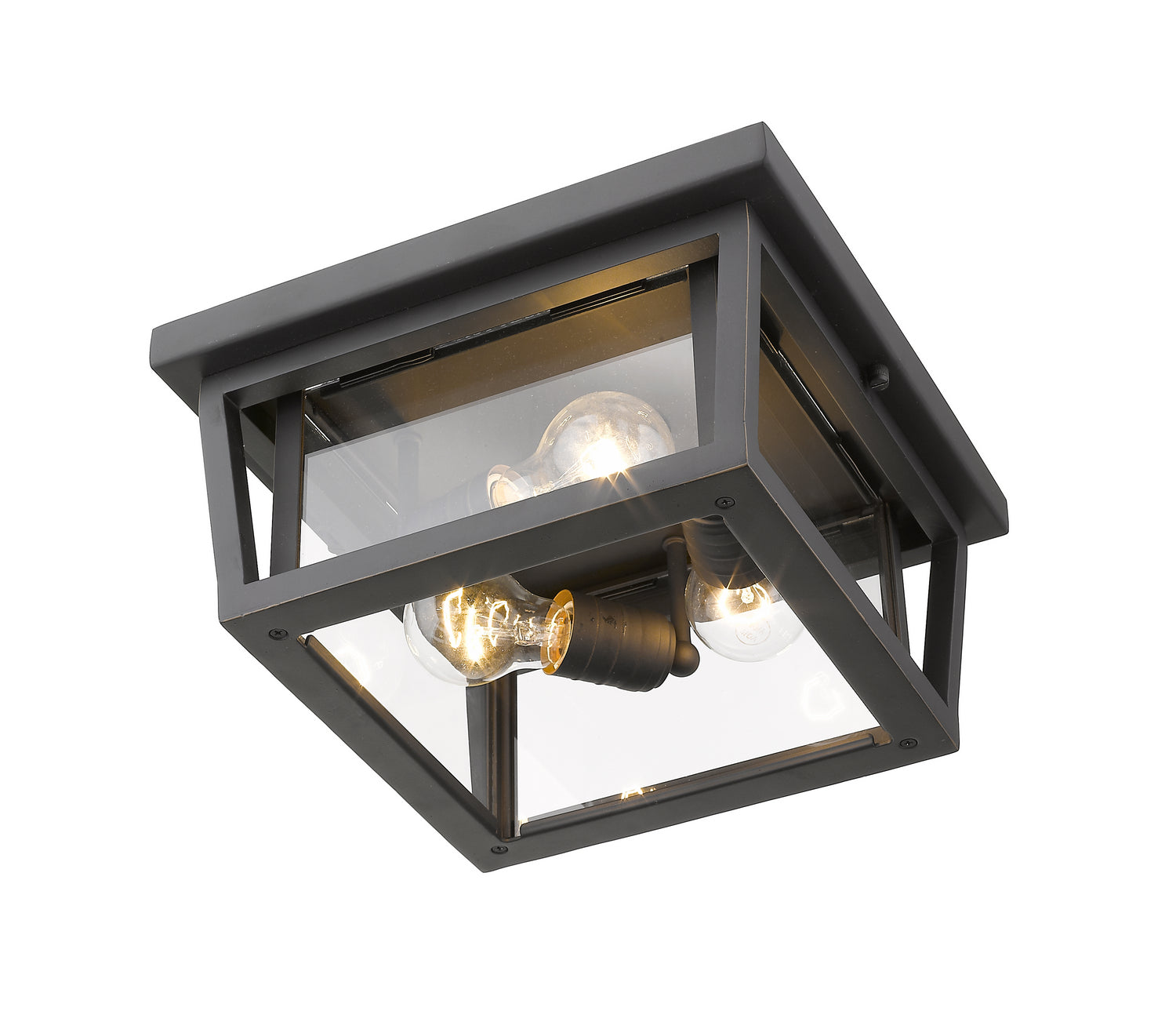 Z-Lite - 571F-ORB - Three Light Outdoor Flush Mount - Seoul - Oil Rubbed Bronze