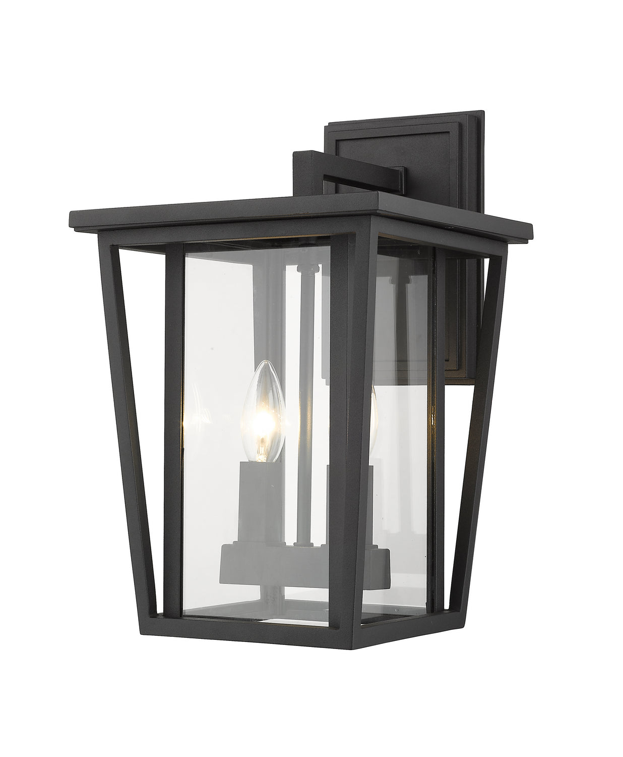 Z-Lite - 571M-BK - Two Light Outdoor Wall Sconce - Seoul - Black