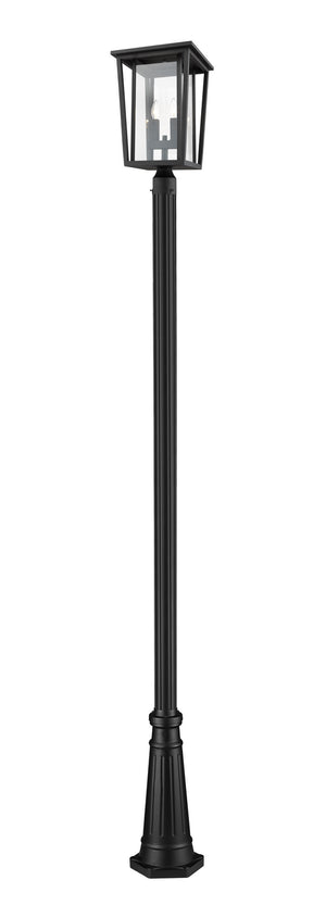 Z-Lite - 571PHBR-519P-BK - Two Light Outdoor Post Mounted Fixture - Seoul - Black