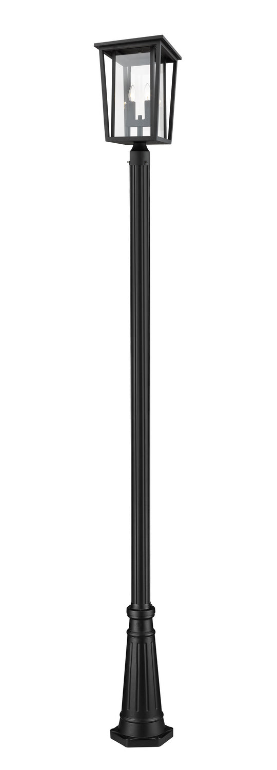 Z-Lite - 571PHBR-519P-BK - Two Light Outdoor Post Mounted Fixture - Seoul - Black